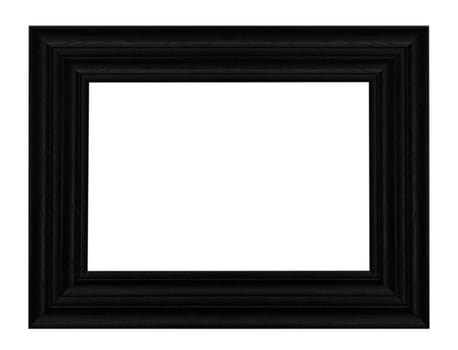 Old Antique Black frame Isolated Decorative Carved Wood Stand Antique Black Frame Isolated On White Background