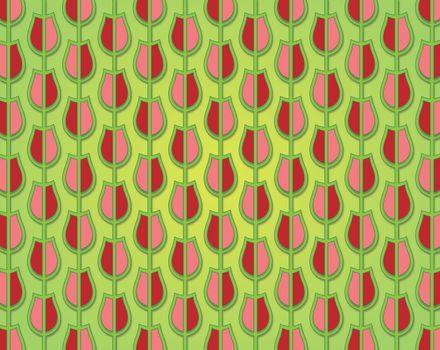 background or texture tulip pattern decorated in spring colors