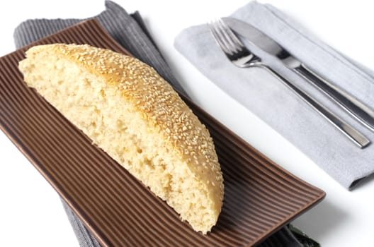 Breakfast with seasame bread
