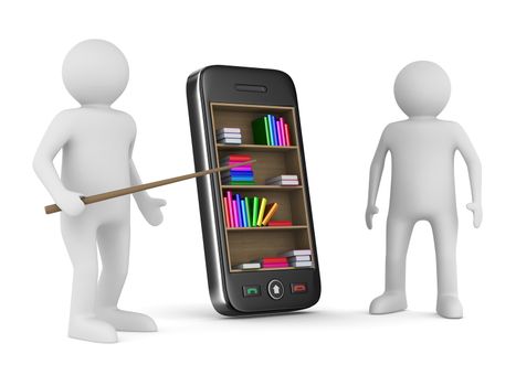 phone on white background. Isolated 3D image