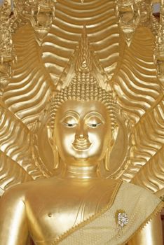 The Buddha statue at Wat Ban Mai, Thailand.