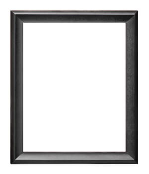 Classic wooden frame isolated on white background