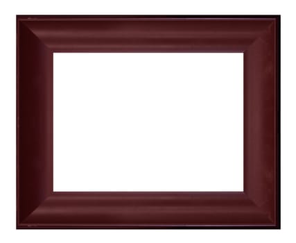 Classic wooden frame isolated on white background