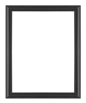 Classic wooden frame isolated on white background