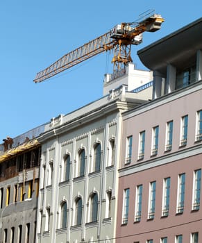 Old high-rise building in Moscow