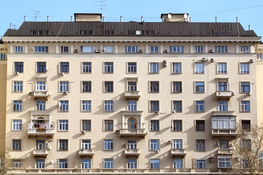 Old high-rise building in Moscow