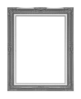 Antique Black Frame Isolated On White Background