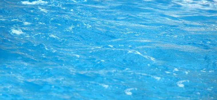 Water in the pool close up