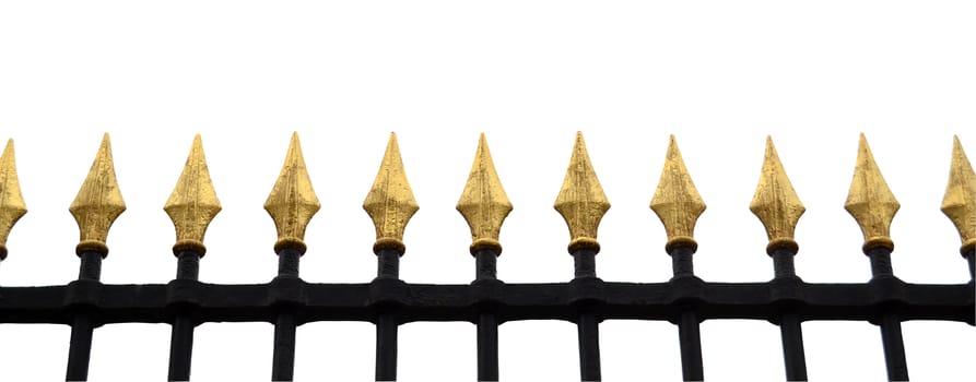 Isolation Of Gold Fence With Clipping Path
