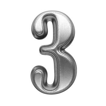 isolated metal figure