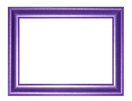 Old Antique Purple  frame Isolated Decorative Carved Wood Stand Antique  Frame Isolated On White Background