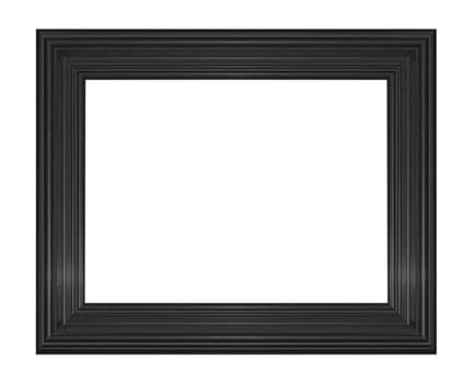 Old Antique Black  frame Isolated Decorative Carved Wood Stand Antique Black  Frame Isolated On White Background