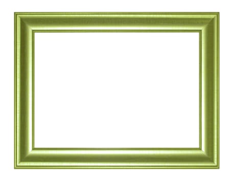 Old Antique Green frame Isolated Decorative Carved Wood Stand Antique  Frame Isolated On White Background