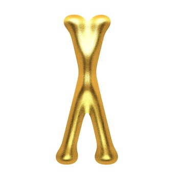 isolated golden figure