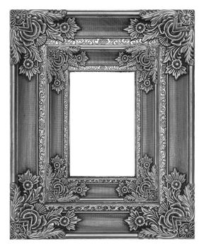 Antique Black  Frame Isolated On White Background