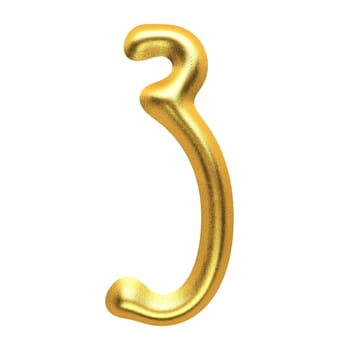 isolated golden figure