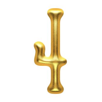 isolated golden figure