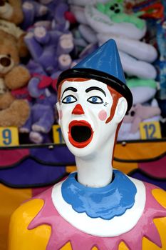 A close up shot of a carnival attraction