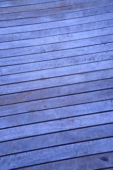 A close up shot of wooden timber decking