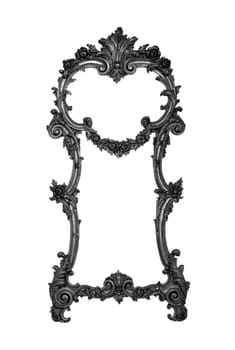 Antique  Black Frame Isolated On White Background