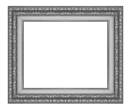 Classic wooden frame isolated on white background