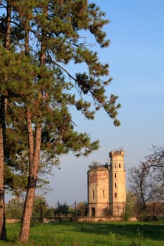 old ruined castle eastern europe