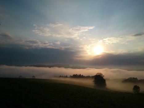 Fog in Libstat, Bohemian Paradise from august 2012