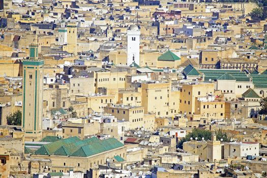 View of Kairaouine Mosque in Fes, Morocco, Africa