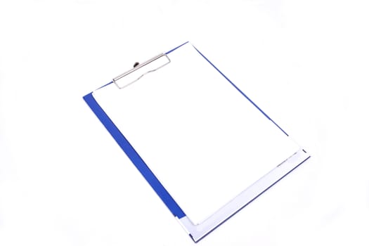 Blank notepad isolated on white