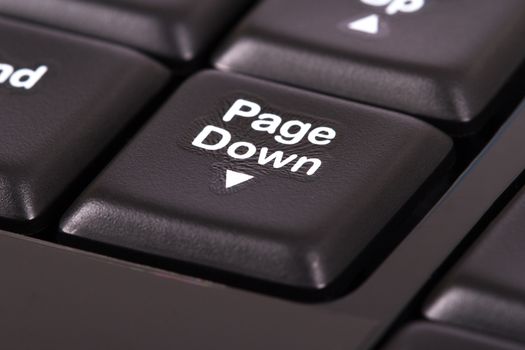 Page down key on black keyboard.