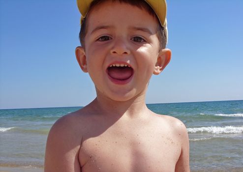 Little boy on the beach