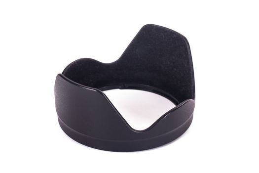 Lens hood, isolated on white background.
