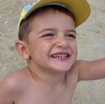 Little boy on the beach