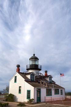 Point Pinos Lighthouse at Monterey Bay, California