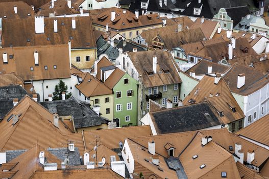 Medieval town of Cesky Krumlov, Czech Republic.