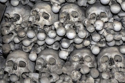 Human bones at the Kutna Hora ossuary, Czech Republic.