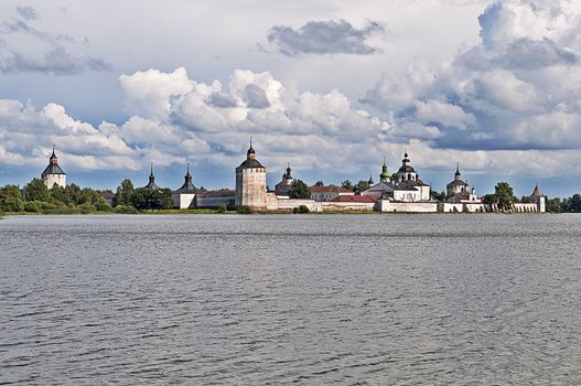 Ancient Kirillo-Belozersky (Cyril-Belozersky) monastery on the banks of Lake Siverskoye, northern Russia