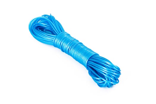 Clothing, new, blue rope, isolated on white background.