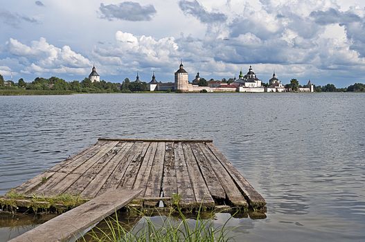 Kirillo-Belozersky (Cyril-Belozersky) monastery on the banks of Lake Siverskoye, northern Russia