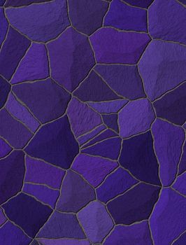 violet trencadis broken tiles mosaic