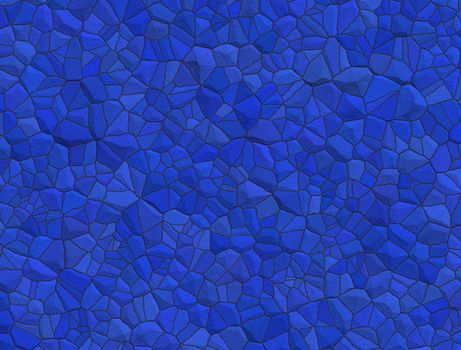 Abstract background with tiles in blue