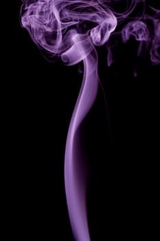 purple smoke in black background