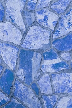 Background of a large stone wall texture (blue)