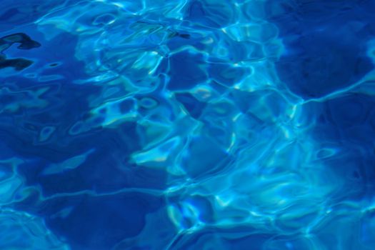 blue abstract background of wavy water surface