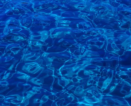 blue abstract background of wavy water surface