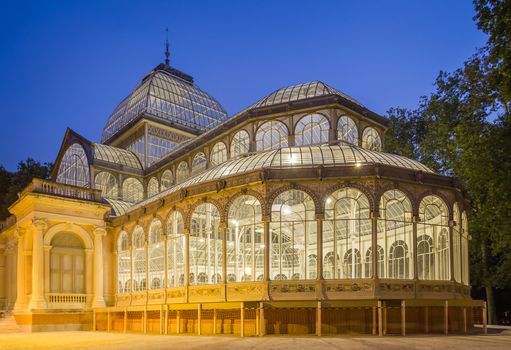 The crystal palace in Buen Retiro park, Madrid