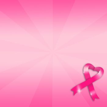 Breast cancer prevention with pink ribbon