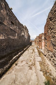 archeologic ruins of Pompeii in Italy