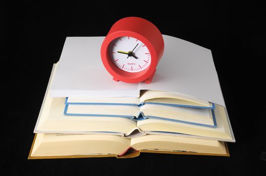 Empty Classic Book Isolated over a Black Background