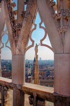 view of Milan Cathedral